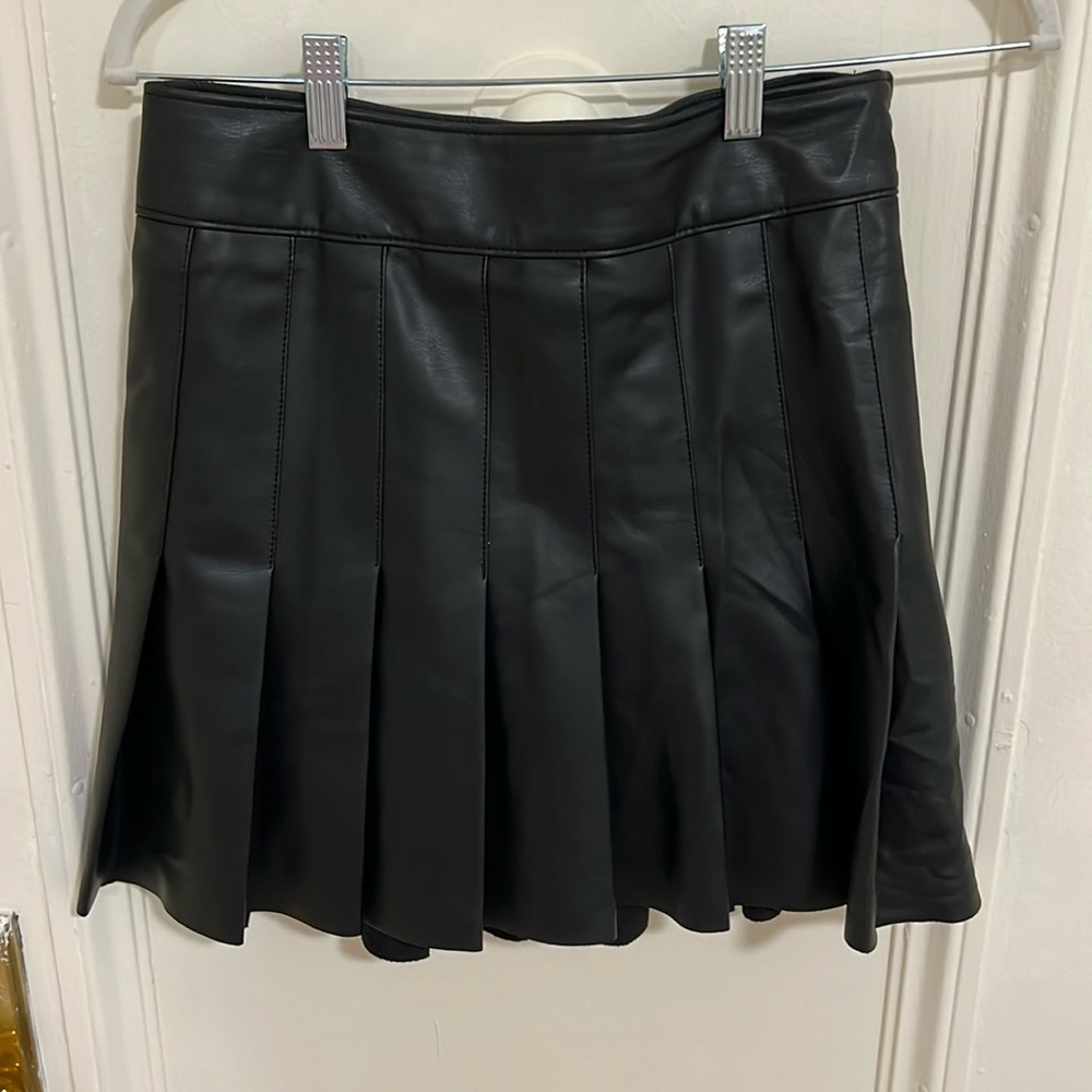 Abercrombie & Fitch Vegan Leather Mini Skirt